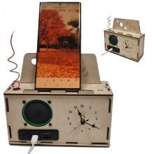 (KS-106)DIY 블루투스 스피커(라디오) &amp; 시계 만들기(기본형) /건전지 미포함